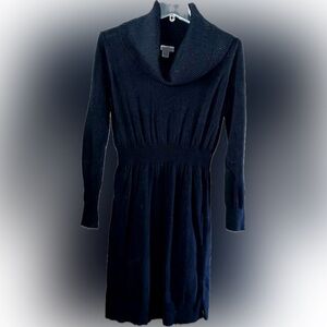 Old Navy Cowl Neck Sweater Dress, Black, Size M, Excellent Pre-Loved Condition